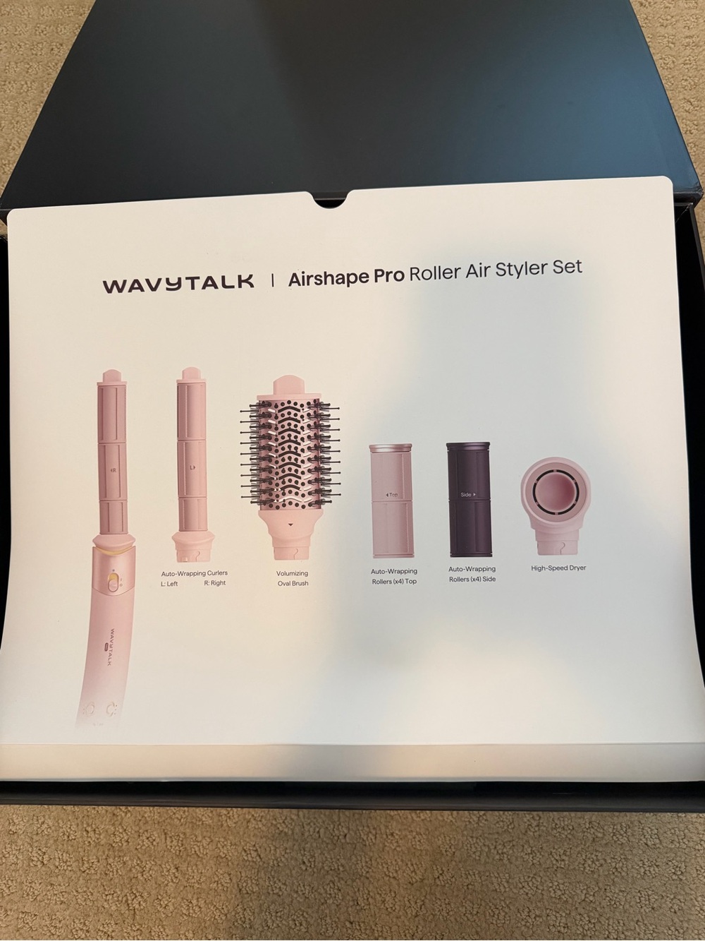 Wavytalk Airshape Pro Roller Air Styler Set - Pink